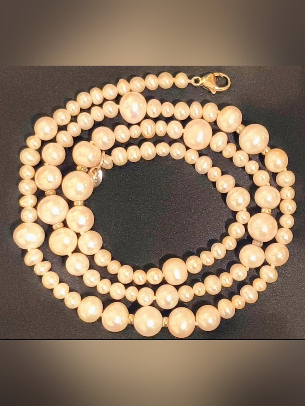Lucas Lameth JTV Cultured Pearl Necklace Earring Set Sterling Silver 925 NIB